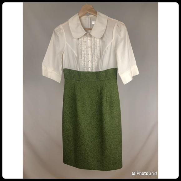Mac & Jac dress. Excellent condition. Size XS, white and green. - Picture 1 of 5